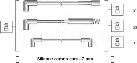 Magneti Marelli 941125180672 - Kit de câbles d'allumage cwaw.fr