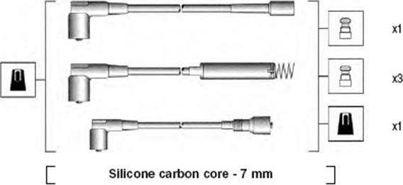 Magneti Marelli 941125120666 - Kit de câbles d'allumage cwaw.fr