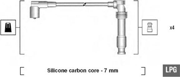 Magneti Marelli 941125390689 - Kit de câbles d'allumage cwaw.fr