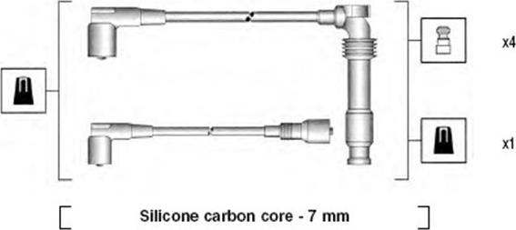 Magneti Marelli 941125300682 - Kit de câbles d'allumage cwaw.fr