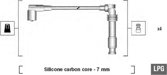 Magneti Marelli 941125310683 - Kit de câbles d'allumage cwaw.fr