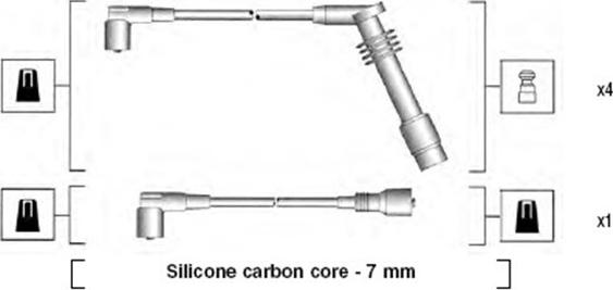 Magneti Marelli 941125380688 - Kit de câbles d'allumage cwaw.fr