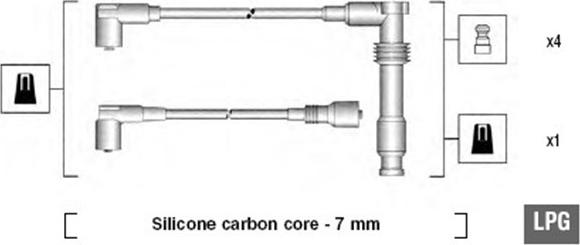 Magneti Marelli 941125290681 - Kit de câbles d'allumage cwaw.fr