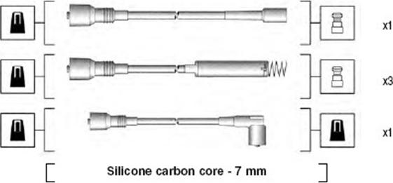 Magneti Marelli 941125280680 - Kit de câbles d'allumage cwaw.fr