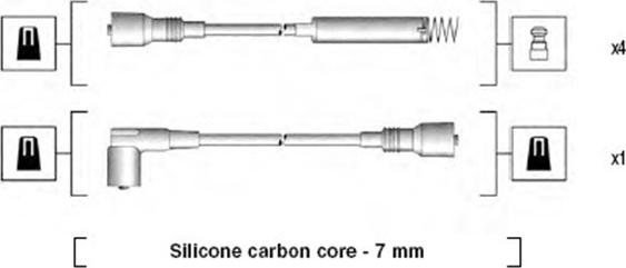 Magneti Marelli 941125270679 - Kit de câbles d'allumage cwaw.fr