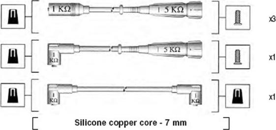 Magneti Marelli 941175070750 - Kit de câbles d'allumage cwaw.fr