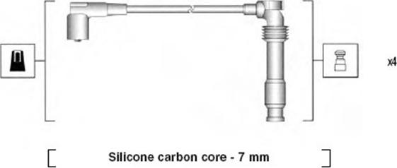 Magneti Marelli 941365110934 - Kit de câbles d'allumage cwaw.fr