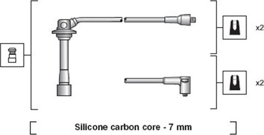 Magneti Marelli 941318111042 - Kit de câbles d'allumage cwaw.fr