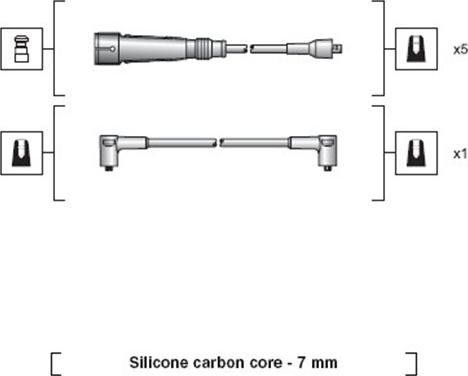 Magneti Marelli 941318111032 - Kit de câbles d'allumage cwaw.fr