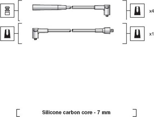 Magneti Marelli 941318111072 - Kit de câbles d'allumage cwaw.fr