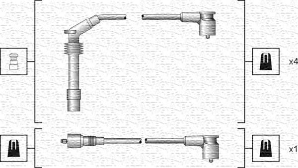 Magneti Marelli 941318111140 - Kit de câbles d'allumage cwaw.fr