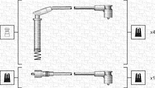 Magneti Marelli 941318111154 - Kit de câbles d'allumage cwaw.fr