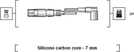 Magneti Marelli 941318111163 - Kit de câbles d'allumage cwaw.fr