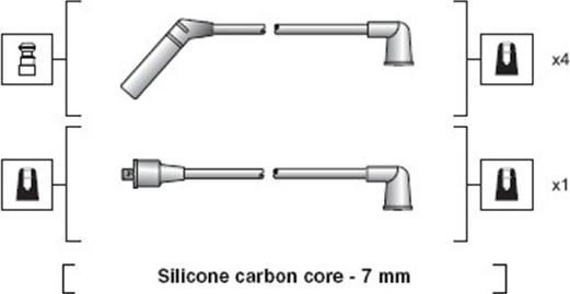 Magneti Marelli 941318111167 - Kit de câbles d'allumage cwaw.fr