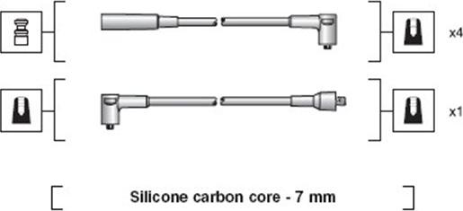 Magneti Marelli 941318111109 - Kit de câbles d'allumage cwaw.fr