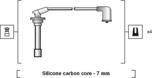 Magneti Marelli 941318111104 - Kit de câbles d'allumage cwaw.fr