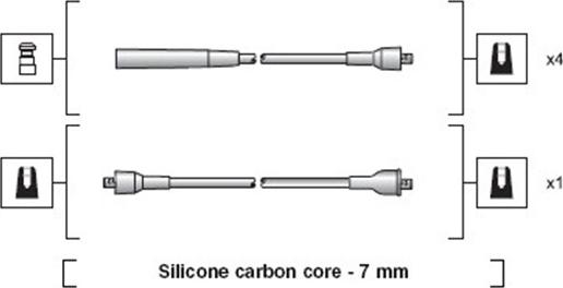 Magneti Marelli 941318111115 - Kit de câbles d'allumage cwaw.fr