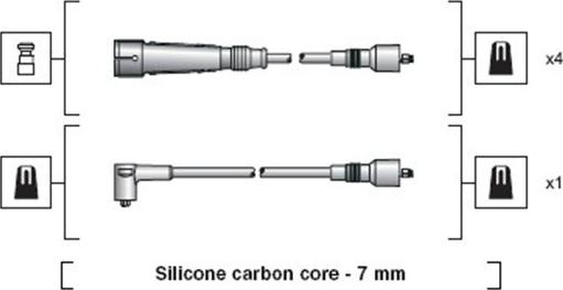 Magneti Marelli 941318111111 - Kit de câbles d'allumage cwaw.fr