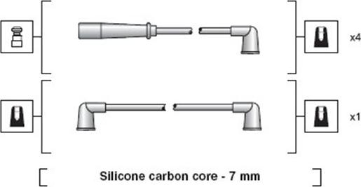 Magneti Marelli 941318111184 - Kit de câbles d'allumage cwaw.fr