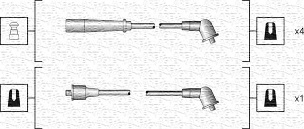 Magneti Marelli 941318111185 - Kit de câbles d'allumage cwaw.fr