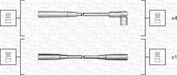 Magneti Marelli 941318111124 - Kit de câbles d'allumage cwaw.fr