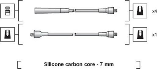 Magneti Marelli 941318111252 - Kit de câbles d'allumage cwaw.fr