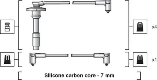 Magneti Marelli 941318111264 - Kit de câbles d'allumage cwaw.fr