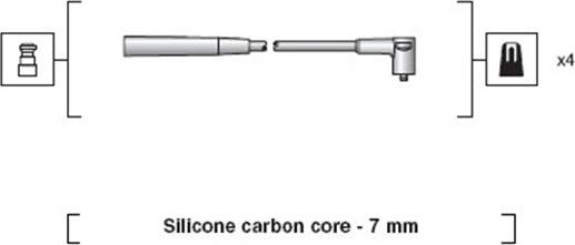 Magneti Marelli 941318111215 - Kit de câbles d'allumage cwaw.fr