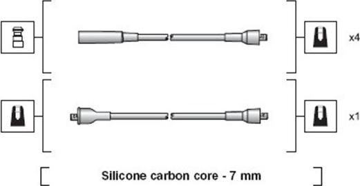 Magneti Marelli 941318111230 - Kit de câbles d'allumage cwaw.fr