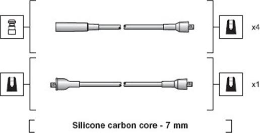 Magneti Marelli 941318111232 - Kit de câbles d'allumage cwaw.fr