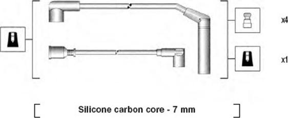Magneti Marelli 941295040876 - Kit de câbles d'allumage cwaw.fr