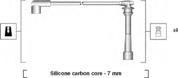 Magneti Marelli 941295110882 - Kit de câbles d'allumage cwaw.fr