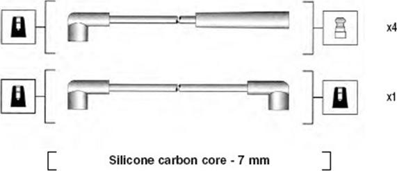 Magneti Marelli 941285070843 - Kit de câbles d'allumage cwaw.fr