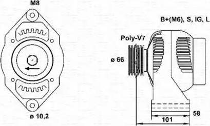 Magneti Marelli 943346042010 - Alternateur cwaw.fr