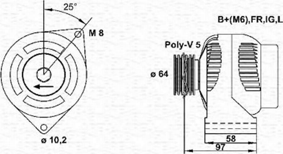 Magneti Marelli 943346052010 - Alternateur cwaw.fr