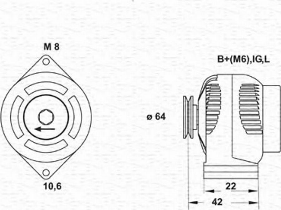 Magneti Marelli 943346068010 - Alternateur cwaw.fr