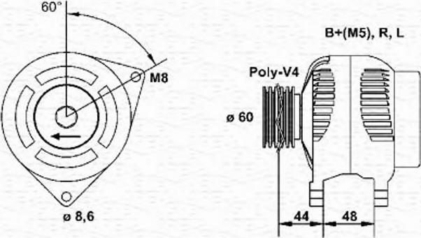 Magneti Marelli 943346063010 - Alternateur cwaw.fr