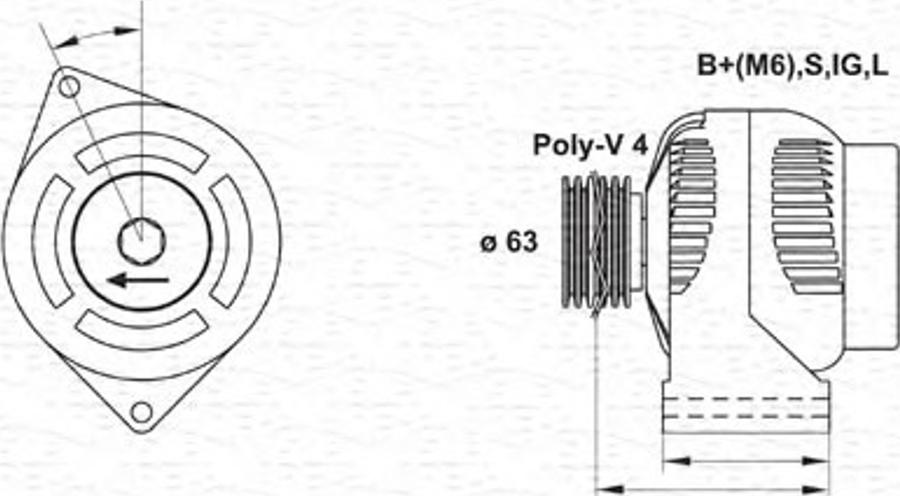 Magneti Marelli 943346008010 - Alternateur cwaw.fr