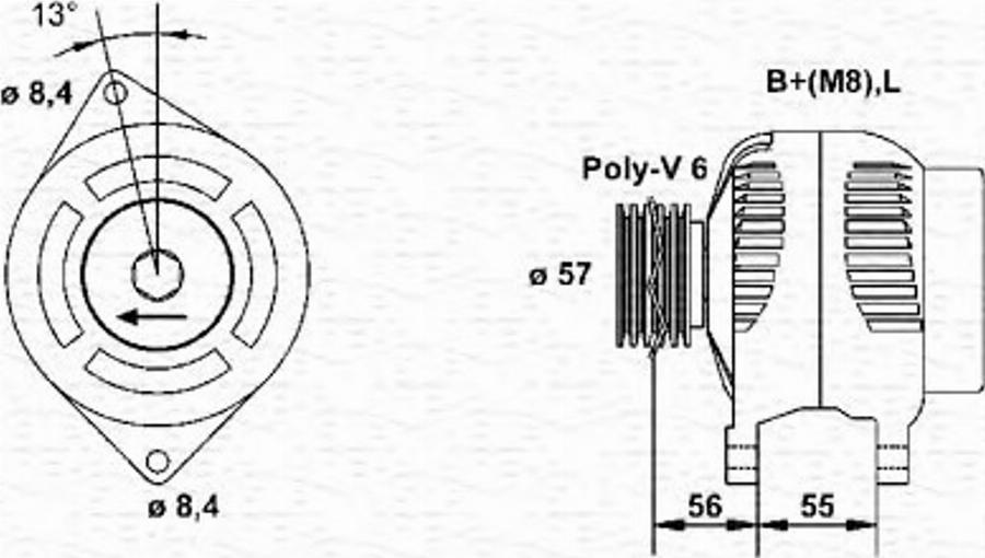 Magneti Marelli 943346036010 - Alternateur cwaw.fr