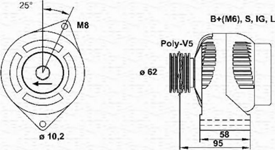 Magneti Marelli 943346028010 - Alternateur cwaw.fr