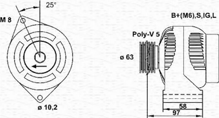 Magneti Marelli 943346075010 - Alternateur cwaw.fr