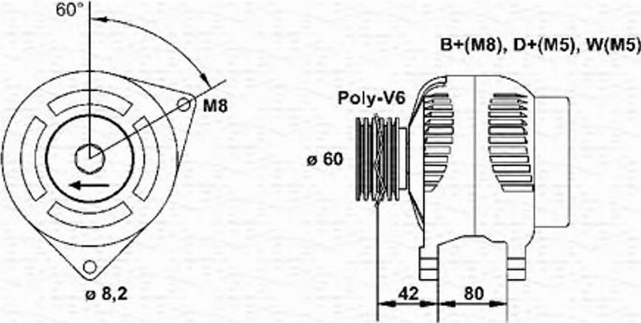 Magneti Marelli 943346148010 - Alternateur cwaw.fr