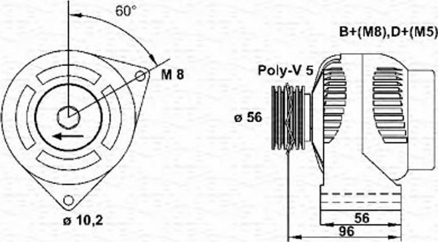 Magneti Marelli 943346154010 - Alternateur cwaw.fr