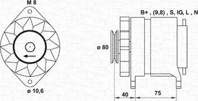 Magneti Marelli 943346136010 - Alternateur cwaw.fr