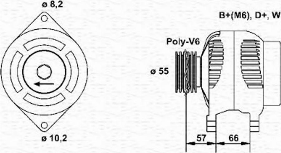 Magneti Marelli 943 34 620 001 0 - Alternateur cwaw.fr