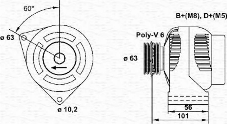 Magneti Marelli 943346223010 - Alternateur cwaw.fr