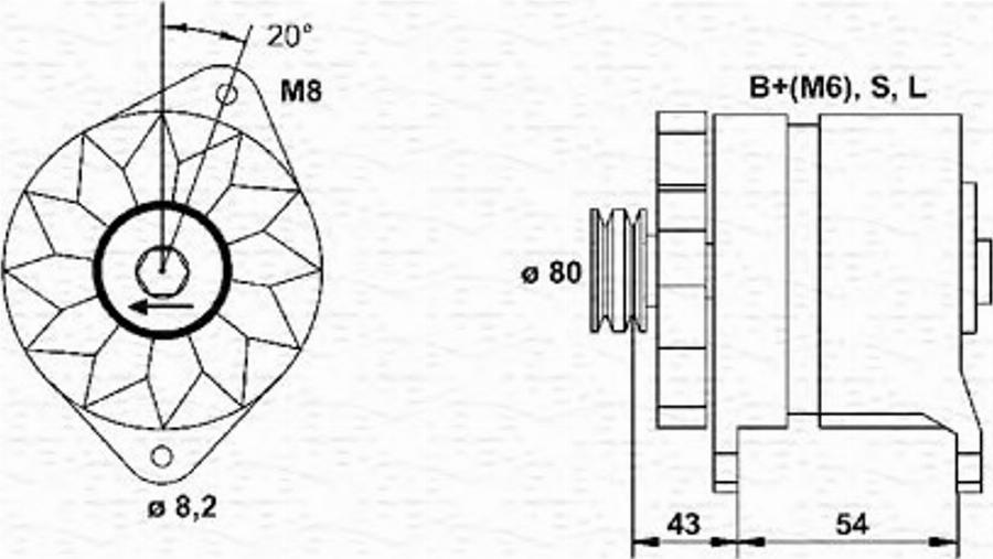 Magneti Marelli 943354007010 - Alternateur cwaw.fr