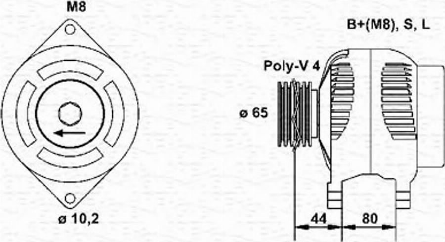 Magneti Marelli 943354039010 - Alternateur cwaw.fr