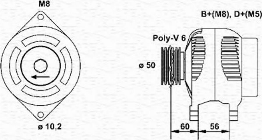 Magneti Marelli 943354103010 - Alternateur cwaw.fr