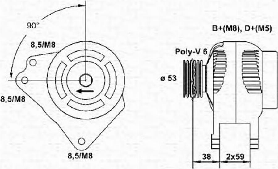 Magneti Marelli 943354136010 - Alternateur cwaw.fr